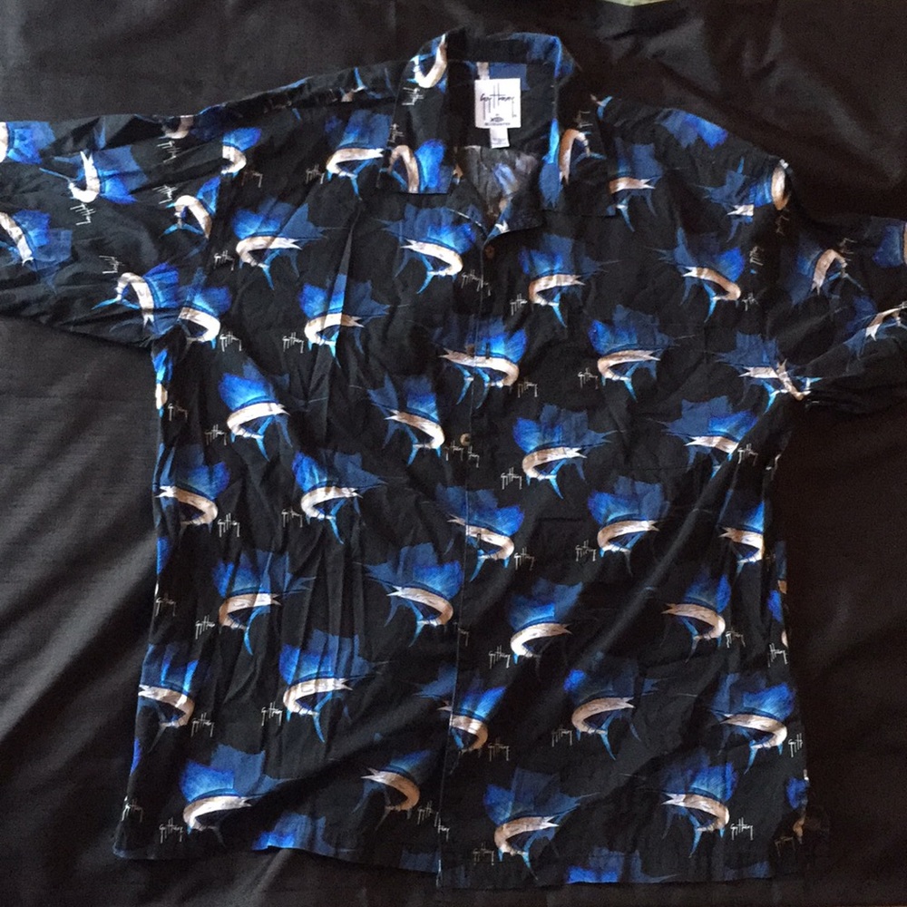 Men’s Size 2x blue marlin Guy Harvey shirt